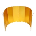 thumbnail image 1 of Parabrisas plegable para estufa de 8 placas, accesorio para acampar al aire libre, protección contra el viento a gas para cocinar (amarillo), 1 of 13