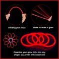 thumbnail image 2 of Kaitek Glow Stick Party Favors for Halloween Glow in the Dark Sticks (Pack of 100) - Red, 2 of 5