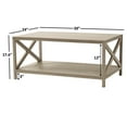 thumbnail image 4 of Mainstays Farmhouse Rectangle Coffee Table, Rustic Gray, 4 of 8