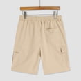 thumbnail image 5 of Ketyyh-chn99 Baby Girl Khaki Shorts Kids Wide Leg Denim Jean Shorts Knee Length Baggy Summer Casual Waist Bermuda Shorts with Pockets Size for 9-10 Years,White, 5 of 8