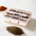 thumbnail image 1 of Caja de almacenamiento de especias con tapa y mango de bocadillos rectangulares Caja de bocadillos multifunción portátil para dulces Nueces vegetales Almacenamiento de frutas, 1 of 9
