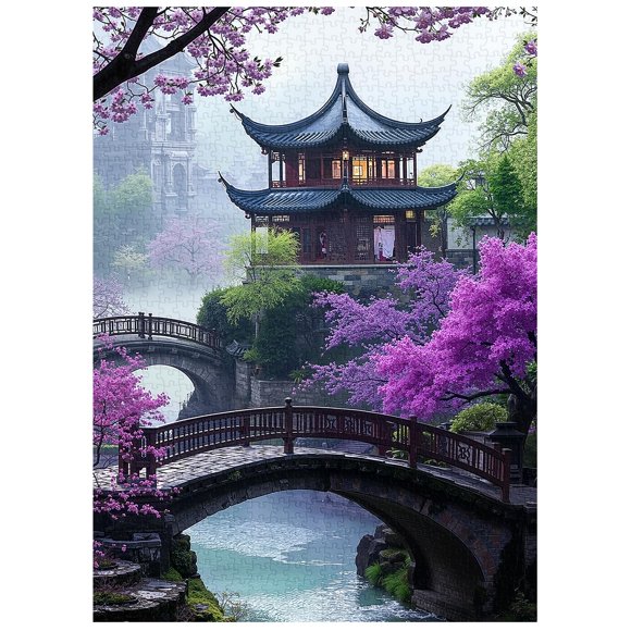 Puzzle PICKFORU Plum Blossom Dreamscape 1000 piezas para adultos