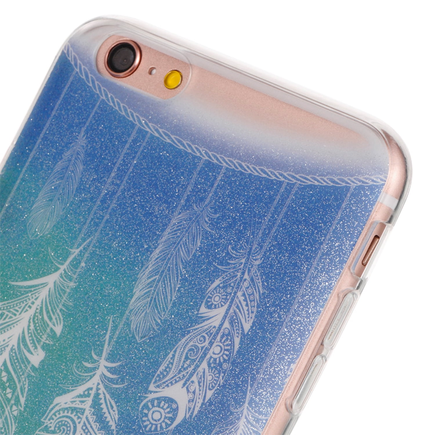 Watercolored Painting TPU Skin Case for Apple iPhone 6 / 6S With Drop and Scratch Resistant, Shock Proof TPU Casing (Dancing Feather)