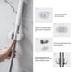 thumbnail image 4 of Soporte para escoba montado en la pared, soporte para fregona/escoba de pared, organizador de suministros de limpieza autoadhesivo resistente, 3 uds., 4 of 5