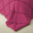 thumbnail image 4 of BedDecor 100% Egyptian Cotton Hot Pink Full/Queen Size 3Pcs Diamond Ruffle Duvet Set Solid, 4 of 8
