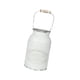 thumbnail image 5 of Jarra de leche, jarrón de metal para flores, elegante cubo decorativo de hierro con asa para bodas, porche, sala de estar, dormitorio y decoración., 5 of 8