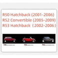 thumbnail image 4 of Cubiertas para espejos retrovisores de coche, accesorios decorativos para Mini One Cooper S Hatchback Convertible R50 R52 R53, 4 of 5