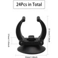 24Pcs Aquarium Heater Suction Cups with Clips Air Hose Tube Holders