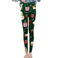 thumbnail image 2 of Multi-color Leggings for Women's Christmas Style Print Velvet Leggings Tights High Waist Warm Comfortable Skinny Pants Winter Warm Pants, 2 of 4