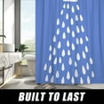 thumbnail image 2 of Blue Shower Curtain for Bathroom Modern Minimalist Shower Curtain Set Blue and White Shower Head Fun Shower Curtains Bathroom Curtains for Bathing with 12 Hooks, 72x72 Inch, 2 of 6
