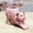 Pink, variant on Cute Stretching Cat Shaped Ceramic Planter, Speckled Glaze Animal Succulent Pot with Drain Hole for Indoor Home Decor