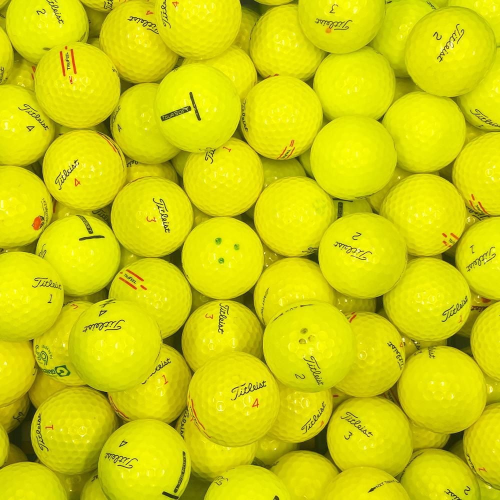 Mulligan - 75 balles de golf récupérées Titleist  AAA, Jaune