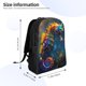 thumbnail image 4 of Balery Neon Seahorse Underwater Realm Mochila - Mochila Estilosa y Duradera para Laptop de 15 Pulgadas con Tela Oxford Impermeable, 4 of 8