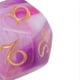 thumbnail image 2 of Set of 3 12-sided astrological dice, glitter, runes, easy to read, for board games, type 1, 2 of 3