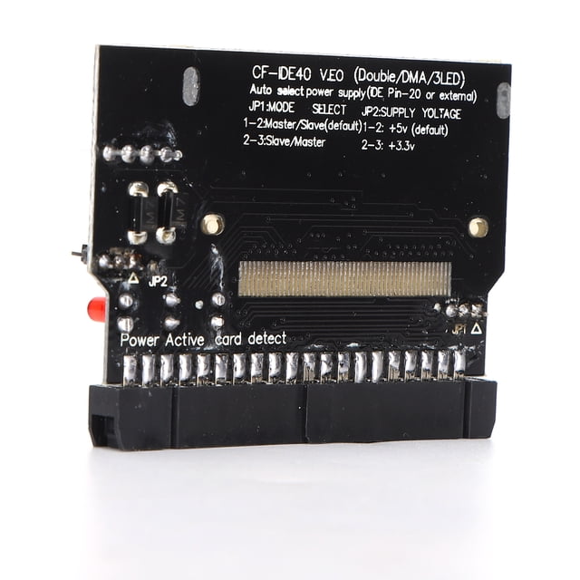 CF To IDE Adapter, 40 Pin 2.54mm 40pin IDE Adapter 5V No Noise Double-Sided for Flash Memory Card