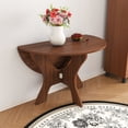 thumbnail image 3 of S-HOME 43-Inch Folding Dining Table, MDF Design For Small Spaces, Versatile Indoor And Outdoor Use, Walnut, 3 of 14
