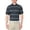 Black Texture Stripe, variant on Men's and Big Men’s Confetti Print Short Sleeve Golf Polo Shirt, up to Size 5XL