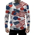 thumbnail image 3 of Men T-Shirt Independence Day Graphic Long Sleeve T-Shirt Suit American Patriotic Golfing Men For Male Travel Vacation, 3 of 3