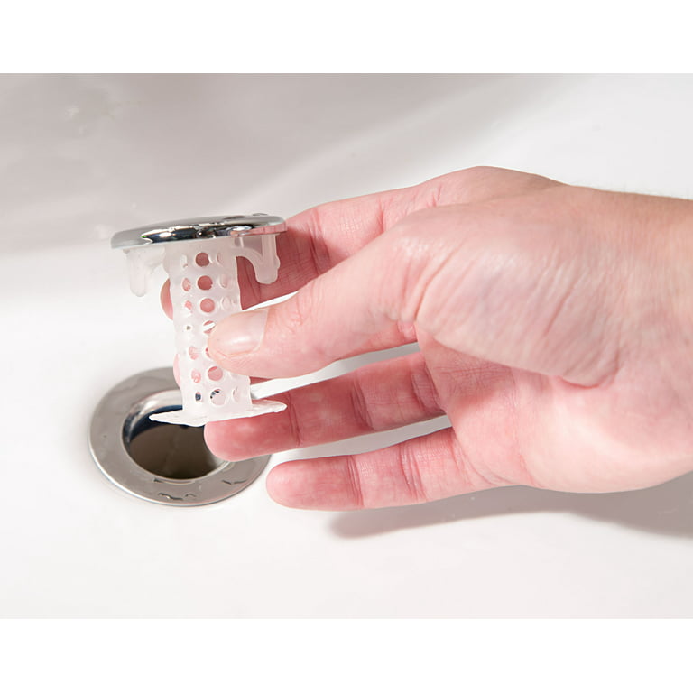 TubShroom and SinkShroom Drain Protectors Hair Catchers for Bathtubs and  Sinks, Chrome