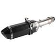 thumbnail image 1 of DE ESCACE Midpipe Carbon Fiber Style Slipon Muffler Con DB Killer Fit para 400 Z400 20182020, 1 of 7