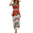 thumbnail image 2 of TOMATO SOUP Dress Summer Street Style Bohemia Long Dresses Female Sleeveless Printed Maxi Dress, 2 of 9