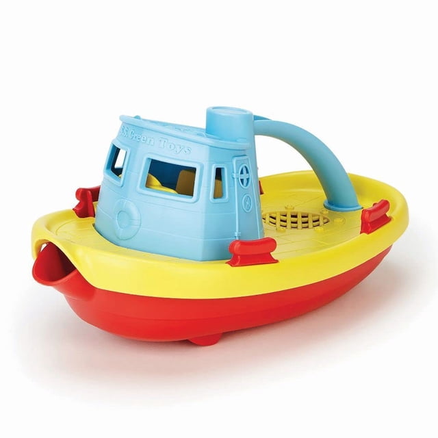 Tugboat Green Toys Blue Llenado y flotante de agua
