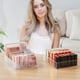 thumbnail image 4 of WECHENG Organizador de maquillaje para paleta de sombra de ojos y organizador de lápiz labial, organizador de paleta de maquillaje dividido de 7 secciones para tocador, cajón, encimera, almacenamiento, 4 of 5