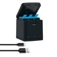 thumbnail image 1 of Action Camera Box Battery Charger Fast Three Ports USB Triple For GoPro HERO9, 1 of 8