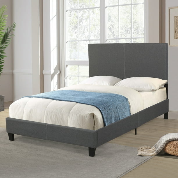 Upholstered Platform Bed Frame/Mattress Foundation, need Boxspring