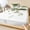 Green, variant on Twin Sze Fitted Sheet Set - Modern Grey 2 Piece Bedding Sets 16" Deep Pocket Fitted Sheet with 1 Pillowcase, Gradient Floral Abstract Bohemian White Brushed Microfiber Hotel Luxury Bed Sheets