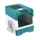 thumbnail image 4 of Caja de arena para gatos jinwen a prueba de salpicaduras desmontable azul, 4 of 8
