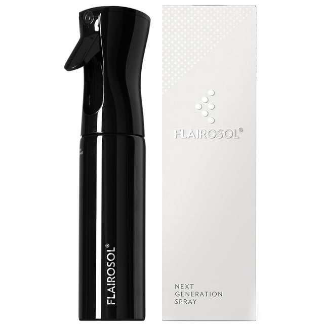Botella de spray FLAIROSOL de 300 ml, ultrafina, para cabello, color negro