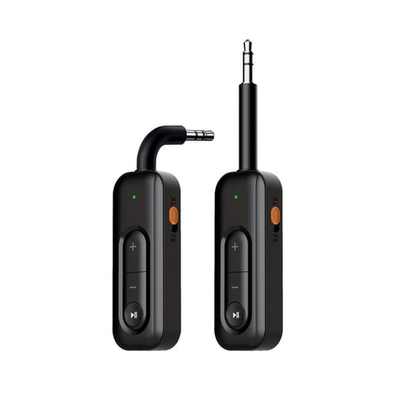 Bluetooth 5.2 Audio Adapter - Dual Mode Transmitter/Receiver for 3.5mm AUX, Wireless Hands-Free Calling, Dual Device Pairing, Ultra-Portable for Car/Home Stereo Systems