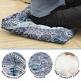 thumbnail image 5 of Boho Style Meditation Mat with Paisley Pattern, Square Floor Pillow for Relaxed Floor Sitting 22 x 22, 5 of 7