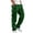30#Dark Green, variant on Men's Heavyweight Cargo Sweatpants Fleece Joggers with Pockets Elastic Waist Casual Athletic Lounge Pants Wine M
