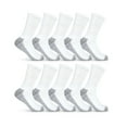 thumbnail image 2 of Fruit of the Loom Ultra Soft Work Gear Crew Socks for Men, White, Sizes 12-15 (10-Pack), 2 of 5