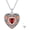01-Jan-Garnet, variant on Birthstone Urn Necklace for Women Ashes 925 Sterling Silver Angel Wing Cross/Rose Heart Cremation Jewelry with Funnel Filler Kit Ashes Necklace for Human Women Pets