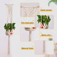 thumbnail image 7 of eTzone 4Pcs Macrame Plant Hangers, Handmade Boho decor Hanging Plant Holder for Indoor Outdoor Flower Pot, 7 of 7