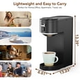 thumbnail image 3 of KNDKO Single Serve Coffee Maker for K Cup POD or Ground Coffee, Coffee Machine with 14oz Water Tank, Adjustable Funnel Handle, Self-Clean, 3 of 9