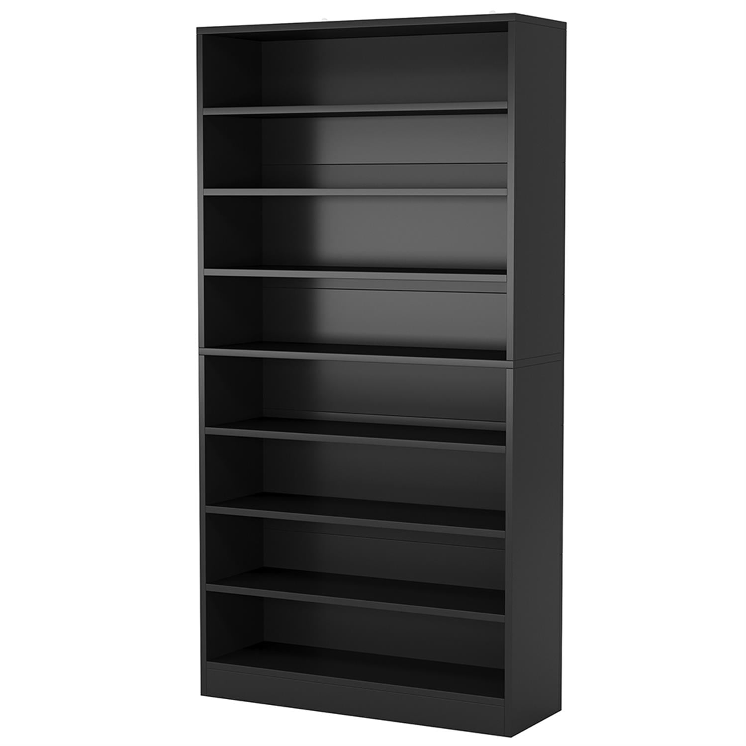 Demi Bonn Wooden Shoe Rack 9-Tier Shoe Storage Organizer Entryway Shoe Shelf, 40-45 Pairs Freestanding Shoe Cabinet, Black