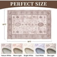thumbnail image 2 of D Boho Area Rug for Living Room Machine Washable Rug Non Slip Carpet Soft Living Room Rug Room Decor Rugs for Bedroom Kids Playroom, 2 of 7