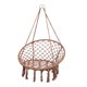 thumbnail image 4 of Hamaca al aire libre Columpio Columpio con borlas Plegable Tejido nórdico transpirable para una sola Columpio para balcón interior Senderismo café DYNWAVEMX Hamaca al aire libre, 4 of 7
