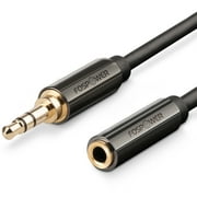 FosPower (10 Feet) 3.5mm Male to 3.5mm Female Stereo Audio Extension Cable Adapter [24K Gold Plated Connectors] for Apple, Samsung, Motorola, HTC, Nokia, LG, Sony & More