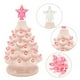 thumbnail image 2 of Árbol de Navidad de mesa Joiedomi 7 pulgadas cerámica rosa, 2 of 7
