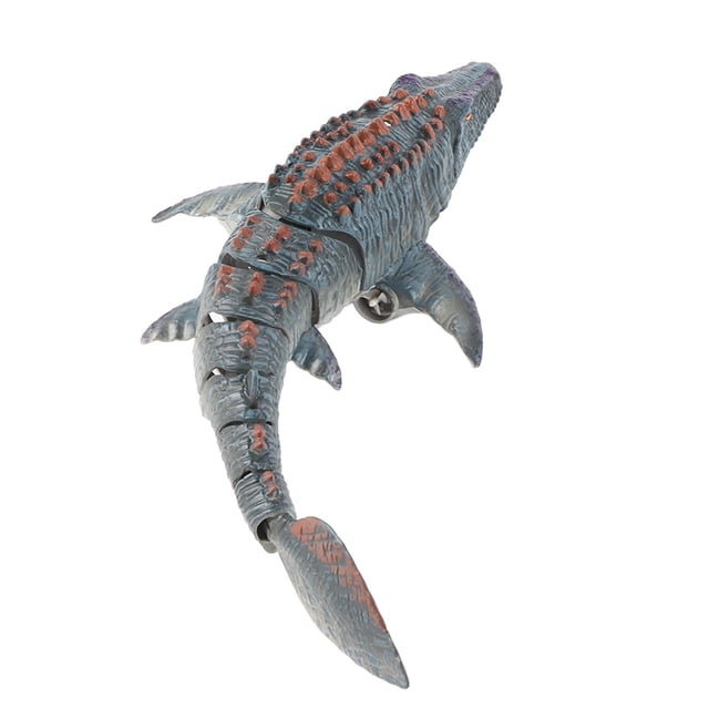 Tiburón Squirting, dinosaurio de simulación de mosasaurio oscilante remoto con carga inalámbrica de 2,4g probado y confiable