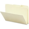 Smead Card Size Manila File Folders - 9" x 6" - 1/3 Tab Cut - 100 / Box - 9.5pt. - Manila"