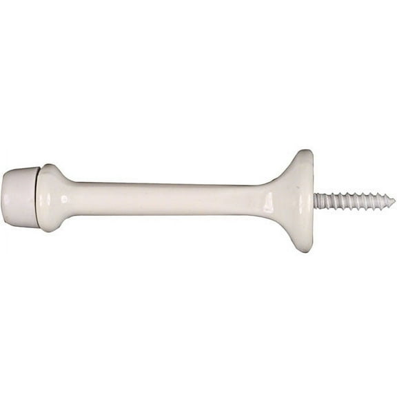 Stanley N325-696 National Hardware Rigid Door Stop, 3 in, Die Cast Zinc, Satin Nickel