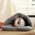 thumbnail image 4 of GMMGLT Cozy Fleece Small Pet Bed with Warmth Feature, Red, 4 of 8