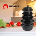 thumbnail image 2 of Juego de ollas con tapa de Peltre 10 pz Shorbull Negra Peltre, 2 of 7