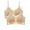 Beige, variant on Sports Bras for Women 2 Pack Comfort Ultra Thin Ice Silk Seamless Wireless Bras Thin Straps Beautiful Back Anti Sagging Push Up Bras Beige M
